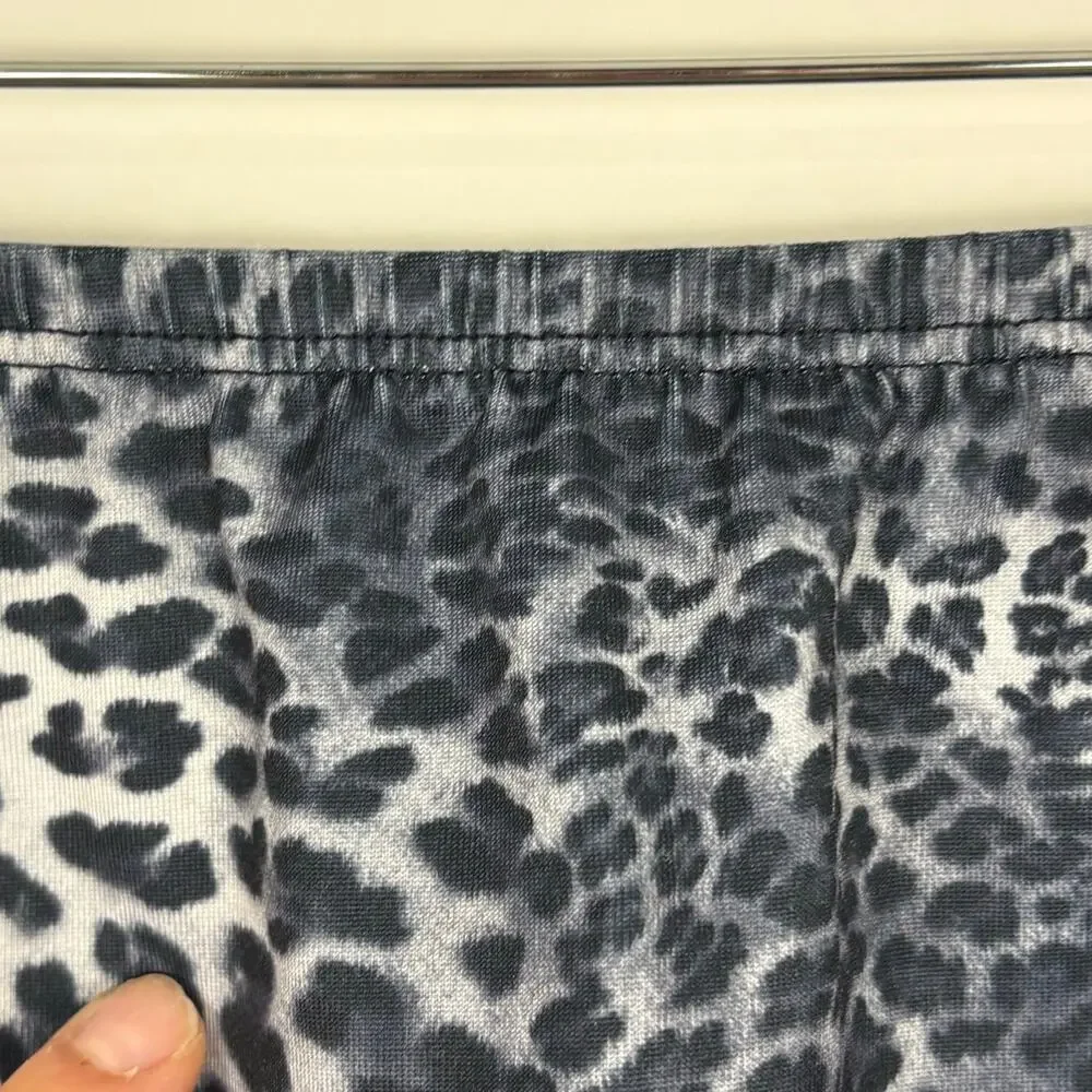 Vintage Y2K No Boundaries Cheetah Print Mini Skirt Leopard Club Party Medium NWT